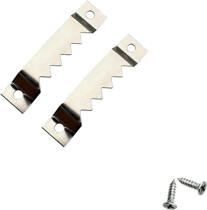 30 Pack Large Sawtooth Picture Hangers Steel Picture Hanging Picture Frames Hangers with Screws Picture Hang Solutions, for Hanging Clock Paintings Artwork Picture Frame Hook Photos (Silver)