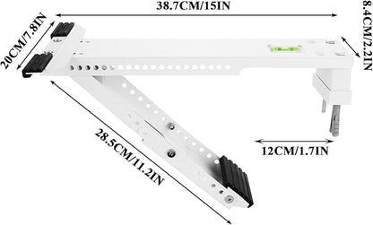 2 Pack Window Air Conditioner Support Bracket, Wall Mounting Unit Window Stand Mount AC Brackets Support, Universal for 5,000-24,000 BTU AC Units, Up to 165lbs