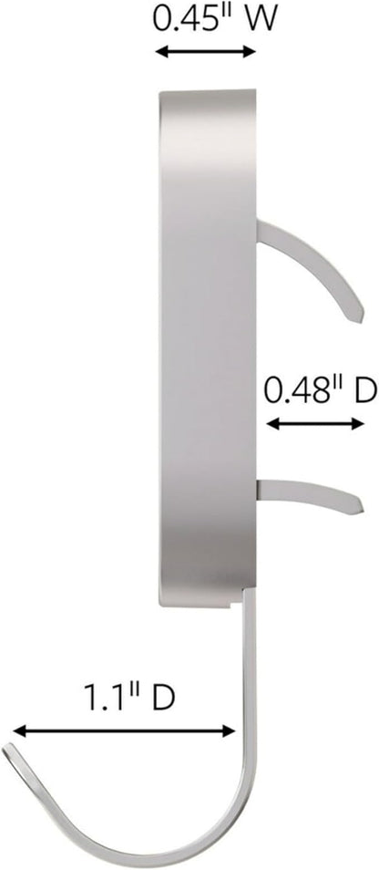 3M CLAW 15 lb. 2 Drywall Silver Hooks & 2 Extra Picture Hangers, Heavyweight Hanging Solution for Backpacks, Jackets, Pictures and Room Decor, Cute Wall Hooks - 4 Pack