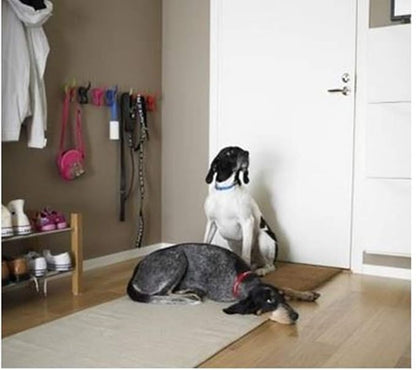 IKEA Bastis (BÄSTIS) dog cat pet leashes two loaded four loaded six mounted hanger hook a variety of colors (1, BLACK)