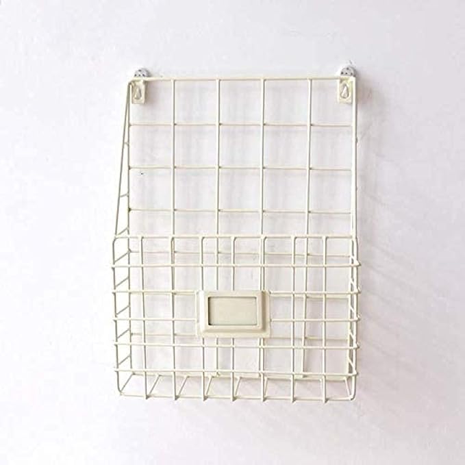 Magazine Rack Metal Magazine Rack Wall Mounted Magazine Rack for Living Room, Bathroom Or Bedroom-Nero