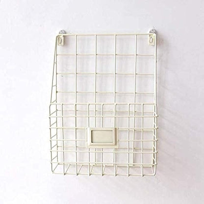 Magazine Rack Metal Magazine Rack Wall Mounted Magazine Rack for Living Room, Bathroom Or Bedroom-Nero
