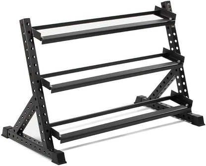 Titan Fitness 3 Tier Dumbbell Weight Rack Stand, Rated 800 LB, Organize Classic Dumbbells, Storage Fitness Rack