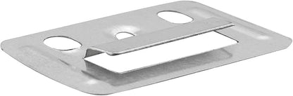 50PCS PVC Buckle Stainless Steel Wall Mounting Clips Clip Fixing Plate Wall Buckle Interlocking Hanging Bracket Couch Clips Wall Panel Fixings Furniture Fixings Hanger Wall Panel Clips