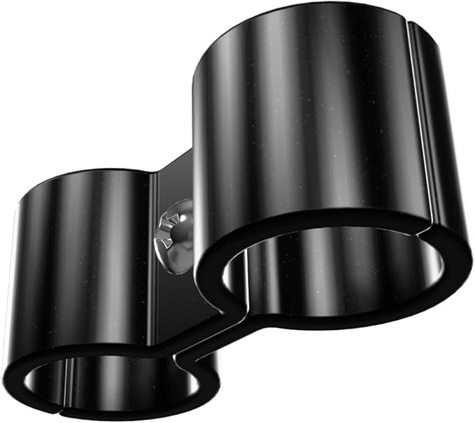 8 Pack! Black Post Clamp – Durable, Secure Connection for Wire Shelving Units, Easy to Install, Space-Saving Solution, Heavy-Duty Support Pack