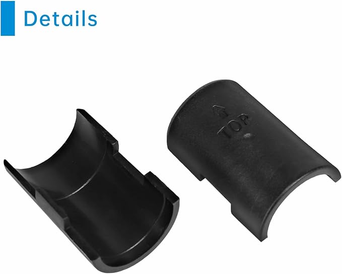 25mm Wire Shelf Clips – Jamiikury Black Plastic Shelf Lock Clips for Metric 25mm Posts Only – Check Size Before Purchasing - 100pcs (50 Pairs)