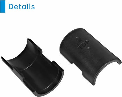 16mm Wire Shelf Clips – Jamiikury Black Plastic Shelf Lock Clips for Metric 16mm Posts Only – Check Size Before Purchasing - 24pcs (12 Pairs)