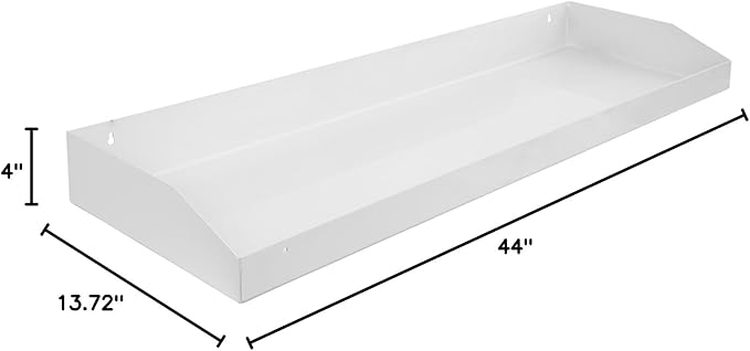 Buyers Products 1702895TRAY 44 Inch White Powder Coated Carbon Steel Tray for 90-Inch Topsider Truck Box, No Notches
