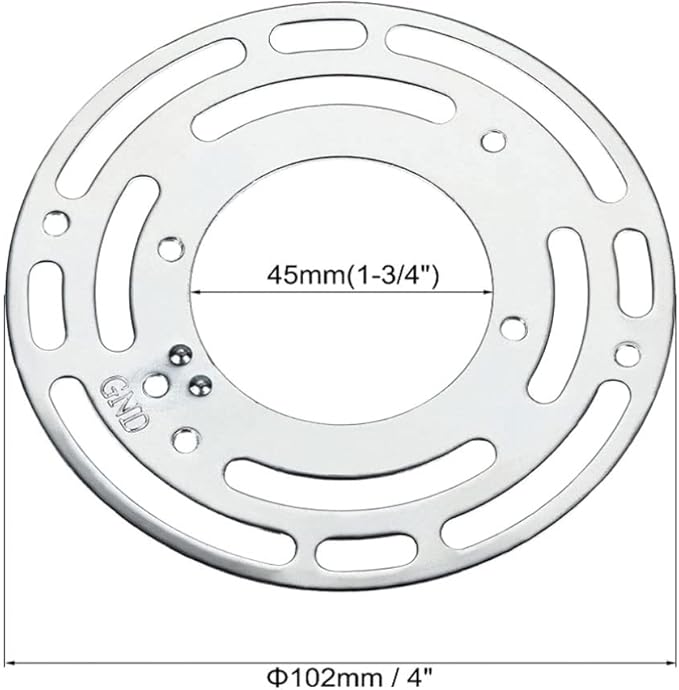 4Inches Universal Light Fixture mounting Bracket, 8 Sets 4" Circle Mounting Bracket for Mount Wall Light, Chandelier