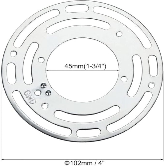 4Inches Universal Light Fixture mounting Bracket, 8 Sets 4" Circle Mounting Bracket for Mount Wall Light, Chandelier