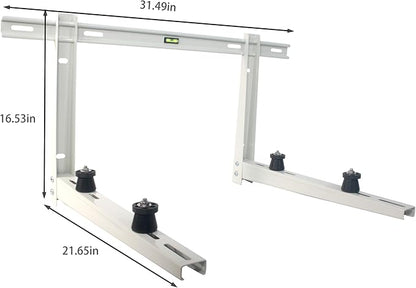 Mini Split Wall Mounting Bracket for 9000-36000Btu Foldable AC Condenser Stand Accessories for Universal Ductless Air Conditioner,Heat Pumps System, HVAC,Outdoor Heavy Duty Outside(9000-36000BTU)