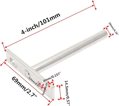 4 Inches Floating Shelf Brackets Invisible Shelf Support - 4pcs