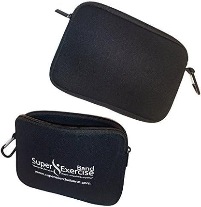USA Neoprene Zipper Carry Pouch for Yoga, Resistance Bands and Workout Gear Accessories. Travel Organizer Bag also fits most MP3 players, cell phones, Kindle and Mini-tablets.