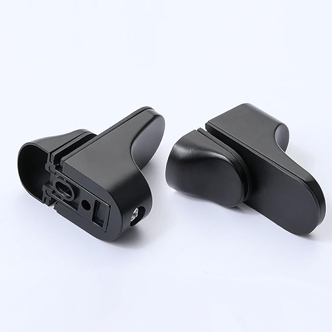Adjustable Wood/Glass Shelf Bracket Wall Mount, Black, 4 Pack