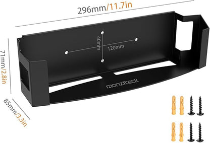 Monzlteck Wall Mount for PS3 Slim,Steel Mount Wall Holder Bracket for PlayStation 3(CECH 2000-2500),Space Saving,wp3-s