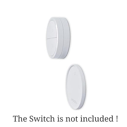 Ultra Slim Wall Holder for Philips Hue Light Switch Remote, UHOLDZU Aluminum Made Invisible Design Remote Control Holder for The Hue Dimmer Switch Wall Plate Replacement (for Tap Dial Switch, White)