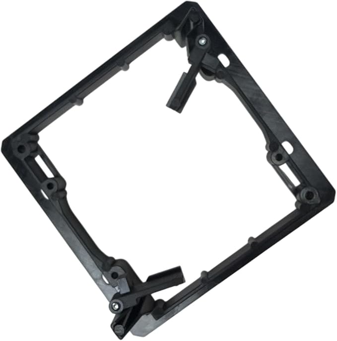 iMBAPrice 2-Gang Low Voltage Mounting Bracket, Drywall Mount for Cable Pass Through Wall Plates, LV2-2 Bracket for Ethernet, HDMI, Speaker & Coax Cables, Non-Metallic, 2 Pack