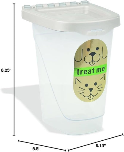 Van Ness Pets Airtight Dog Treat Container And Cat Food Storage, 2 Pound Capacity
