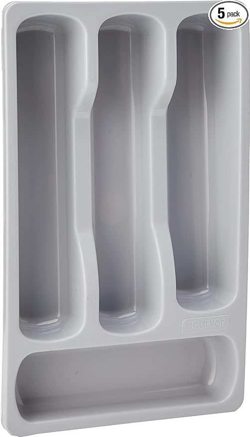 Curver 228006 Cutlery Tray Small Gray Plastic 33 x 20 x 6 cm