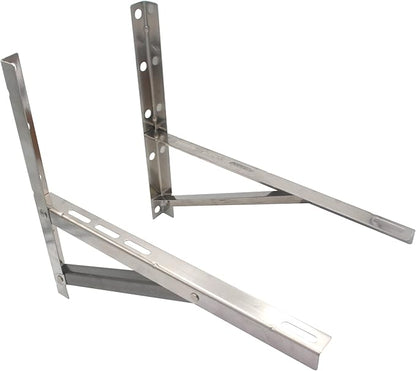 Wall Mounting Bracket for 9000-36000 BTU Condenser，Ac Support Brackets Rust Free Stainless Steel for Mini Split Air Conditioner Heat Pump Systems. (Large（9000-36000BTU）)