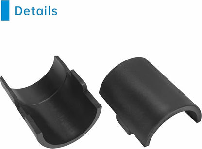 38mm Wire Shelf Clips – Jamiikury Black Plastic Shelf Lock Clips for Metric 38mm Posts Only – Check Size Before Purchasing - 4pcs (2 Pairs)