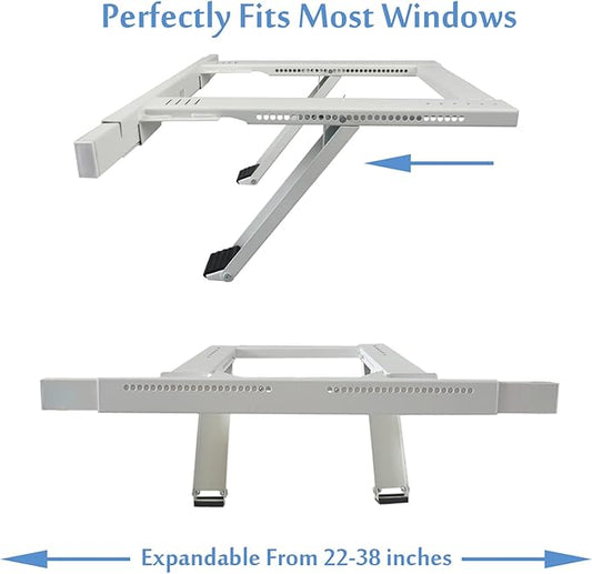Qualward Air Conditioner Support Bracket, AC Bracket for Window No Drilling Heavy Duty, Up to 200 lbs