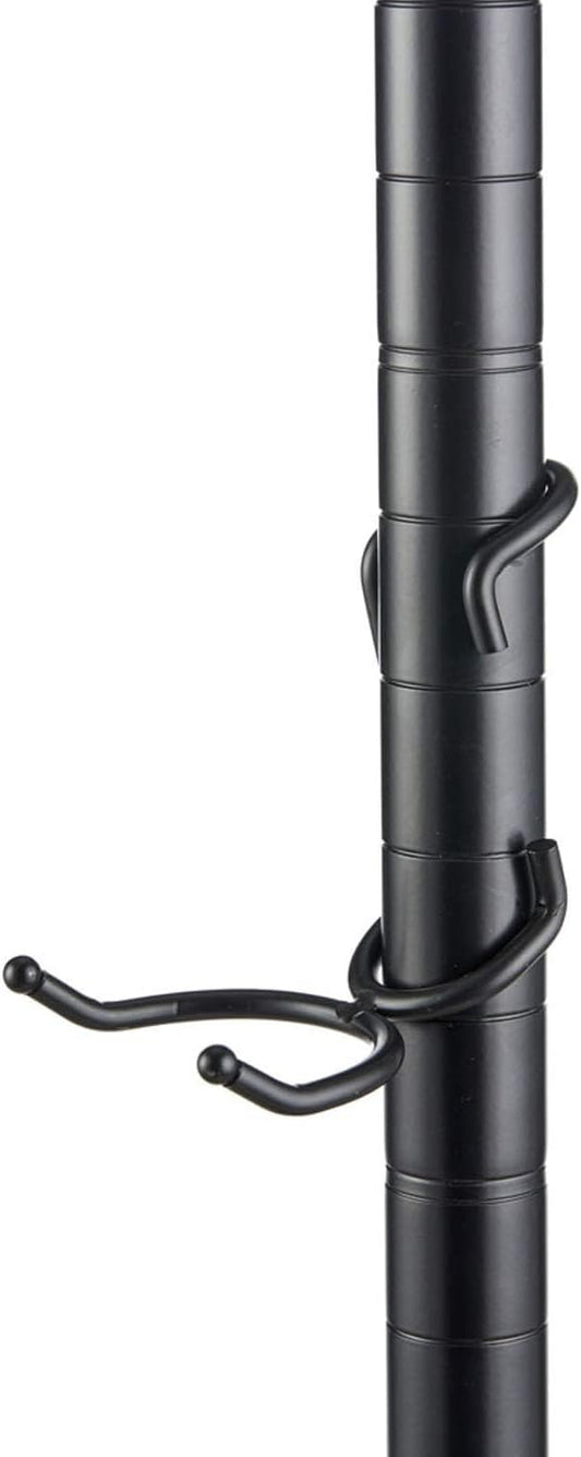 Shelf Pole Hooks | 5-Pack Black C & Utility Hooks | Snap-On Hanging Hooks for 1" Wire, Metal & Metro Shelving | Heavy Duty Garage, Pantry, Basement & Workshop Storage Hooks