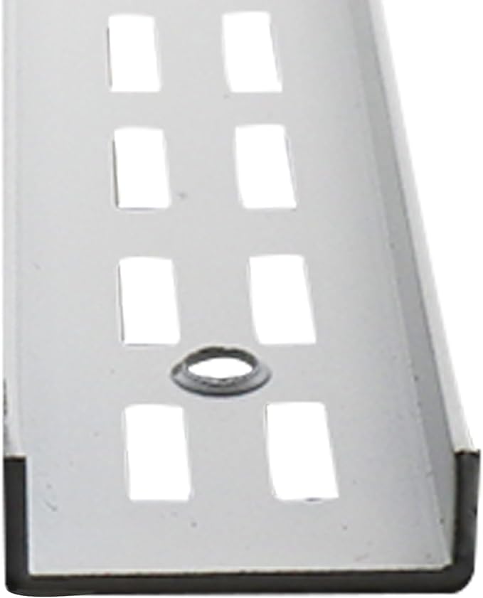 Shelving Track,ULIFESTAR Dual Trak Adjustable Wood Shelf Bracket,2PCS Direct Mount Into Fasttrack Garage Rail,Garage Organization System (32*12*1200mm/1.25*0.47*47.24" Double Row White)