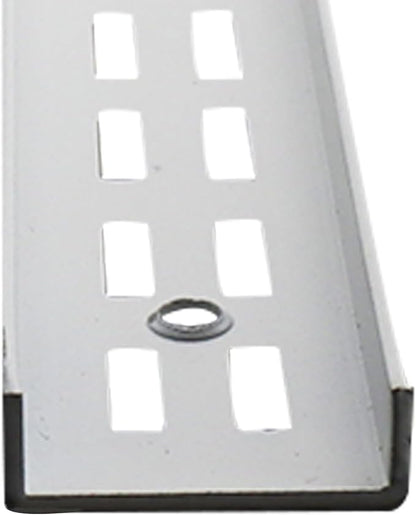 Shelving Track,ULIFESTAR Dual Trak Adjustable Wood Shelf Bracket,2PCS Direct Mount Into Fasttrack Garage Rail,Garage Organization System (32*12*1200mm/1.25*0.47*47.24" Double Row White)