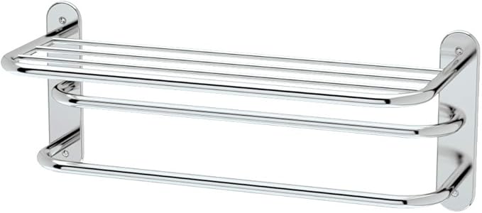 Gatco 1534 10-1/2-Inch by 26-1/2-Inch Towel Rack, Chrome