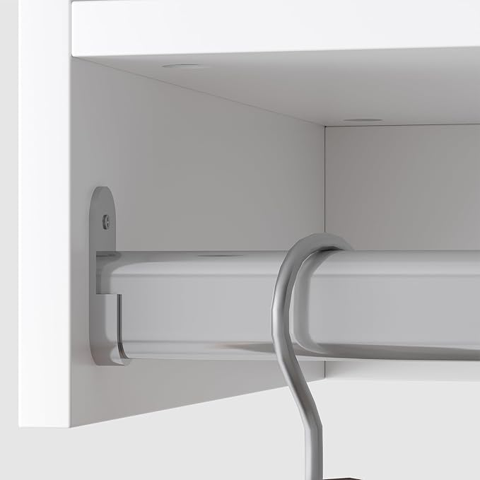 Modular Closet System, 40" Wide Closet Organizer System with Tower and Drawers, Wood Tower Closet Storage for Walk In Closets, Wall Mounted Wardrobe Organizer Kit System, Bedroom, White