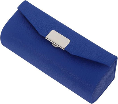 Womens Wallet PU Leather Lipstick Case with Mirror Lipstick Holder Portable Organizer Travel Cosmetic Containers for Gloss Blue Womens Wallets