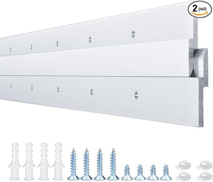 30'' French Cleat- French Cleat Heavy Duty- Headboard Wall Mount- Mirror Hangers for The Wall Heavy Duty- Picture Hanging System ( 2 Pairs, Supports 220 lbs )