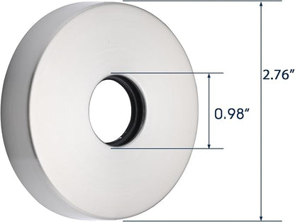 Shower Arm Flange Brushed Nickel, Shower Arm Stabilizer Bracket and Flange Cover Plate