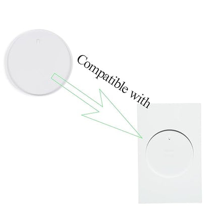 Ultra Slim Wall Holder for Philips Hue Light Switch Remote, UHOLDZU Aluminum Made Invisible Design Remote Control Holder for The Hue Dimmer Switch Wall Plate Replacement (for Tap Dial Switch, White)