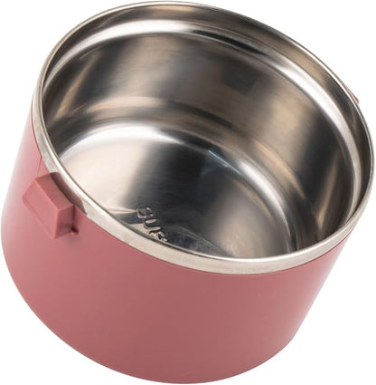 SANQIAHOME 3 Tier Stackable Stainless Steel Lunch Box Sealed(pink, 3 layers) with spoon and fork