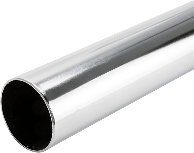 94" HEAVY DUTY Round Closet Rod | 32mm Diameter | Polished Chrome Clothes Pole | 1 Pack