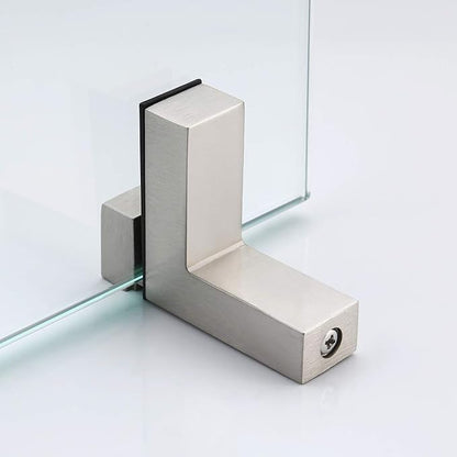 KES 24 Inch Bathroom Glass Shelf Wall Mounted Tempered Glass Shelf Brushed Nickel Finish, BGS3201S60-2