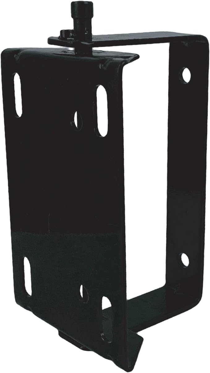 BluBird HRS180 Universal Hose Reel Swivel Mount for Floor, Wall, Ceiling, 180 Degree Rotation, Black Powder Coated, Steel, 4 Slotted Holes