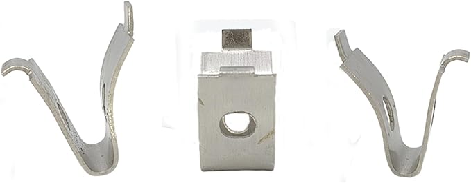 20PCS 201 Stainless Steel Shelf Clips, Cabinet Shelf Support Clips for Shelf Pilaters Adjustable Shelving System DIY Cabinet Bookshelf Sheving