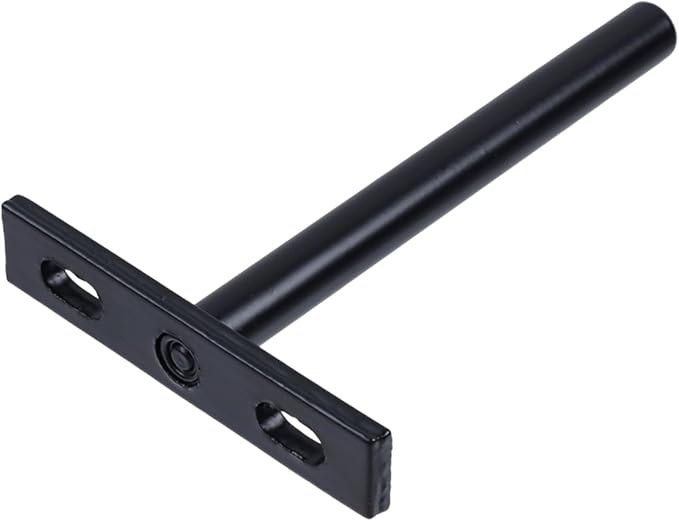 Floating Shelf Brackets 4-inch Heavy Duty Hidden Brackets Black Invisible Shelf Support for Floating Wood Shelves - 4pcs