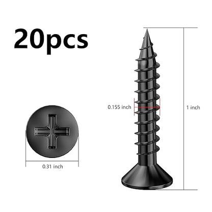 (120 PCS) Drywall Anchors Screws 8 Blue Wall Anchor Set 1/4. Three-Color Screws Make it Easy to Install Various Color Products