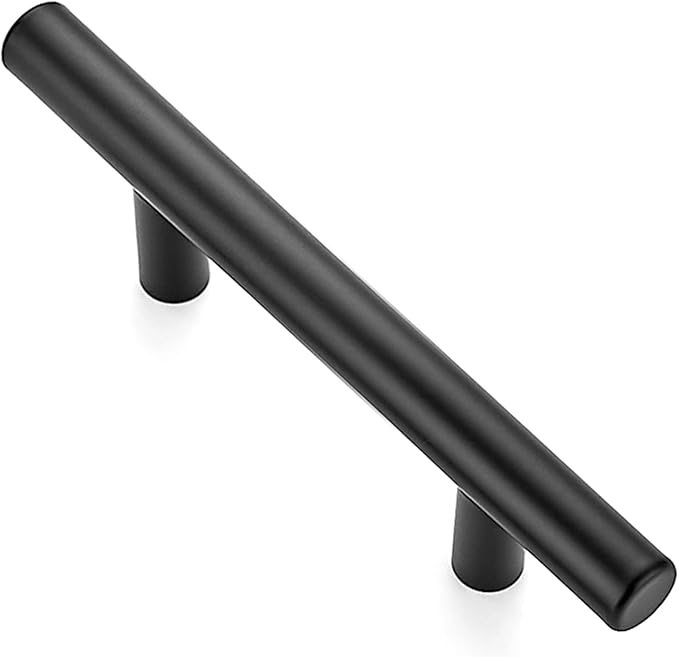 Ravinte 1 Pack 5" Cabinet Pulls Matte Black Stainless Steel Kitchen Drawer Cupboard Pulls Cabinet Handles 5" Length with 3" Hole Center
