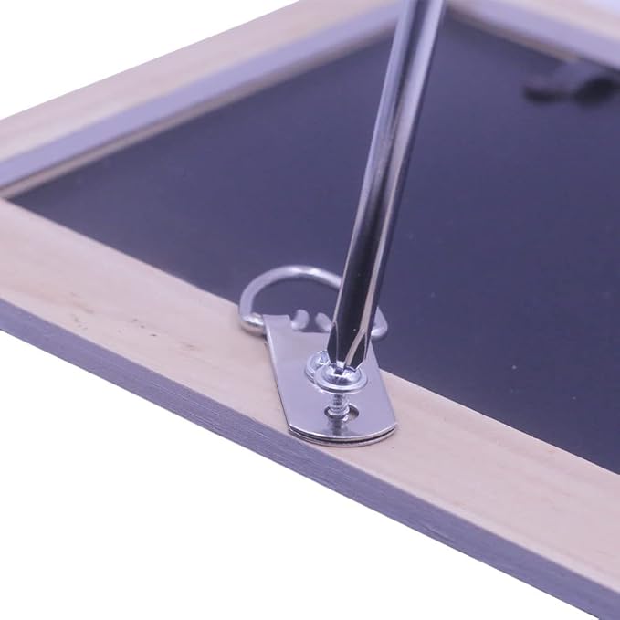 Heavy Duty D-Ring Picture Hangers with Screws, 30 Pcs Large Wide D Ring Picture Hanging Hardware, 2 Holes Picture Hooks for Mirror, Clock, Decoration, Paintings, Artwork Picture Frame