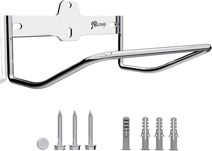 JBscoop 2 Ladder Hooks Wall Mount for Ladder Storage Strollers and Folding Chair, Heavy Duty Lader Holder Rust Proof SS304 (2)
