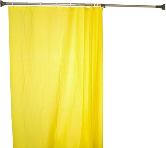 BAOYOUNI Expandable Shower Curtain Tension Rod Metal Window Closet Wardrobe Rail Clothes Hanger Drying Rack 29.4mm Diameter (Grey, 45-66.9 Inches)