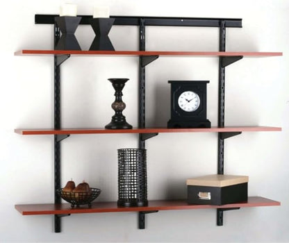 Knape & Vogt John Sterling Dual Trak Adjustable Wood Shelf Bracket, 7-Inch, Bronze, 0122-7BRZ