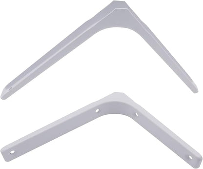 4pcs 6 x 5 Inch L Brackets, Heavy Duty Wall Mount L Corner Brackets Braces for Wood, Shelves, Cabinets, 90 Degree Triangle Shelf Support with Screws, Small Right Angle Bracket