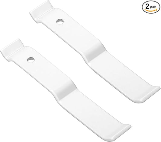 White Wire Shelf Corner Support Bracket Replacement for ClosetMaid Shelf - Adjustable Ventilated Wire Closet Shelving Accessories Support Brackets for Wire Shelving Corner Support, 2 Pack