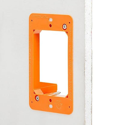 Cmple - Low Voltage Mounting Bracket 1 Gang Multipurpose Drywall Mounting Wall Plate Bracket (Single Gang, 10 Pack)